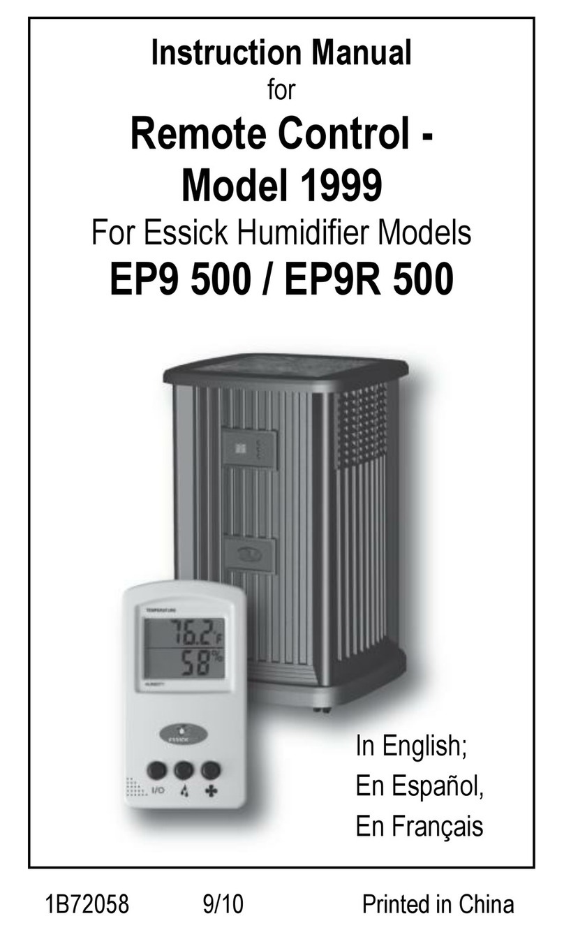 Essick 1999 instruction manual