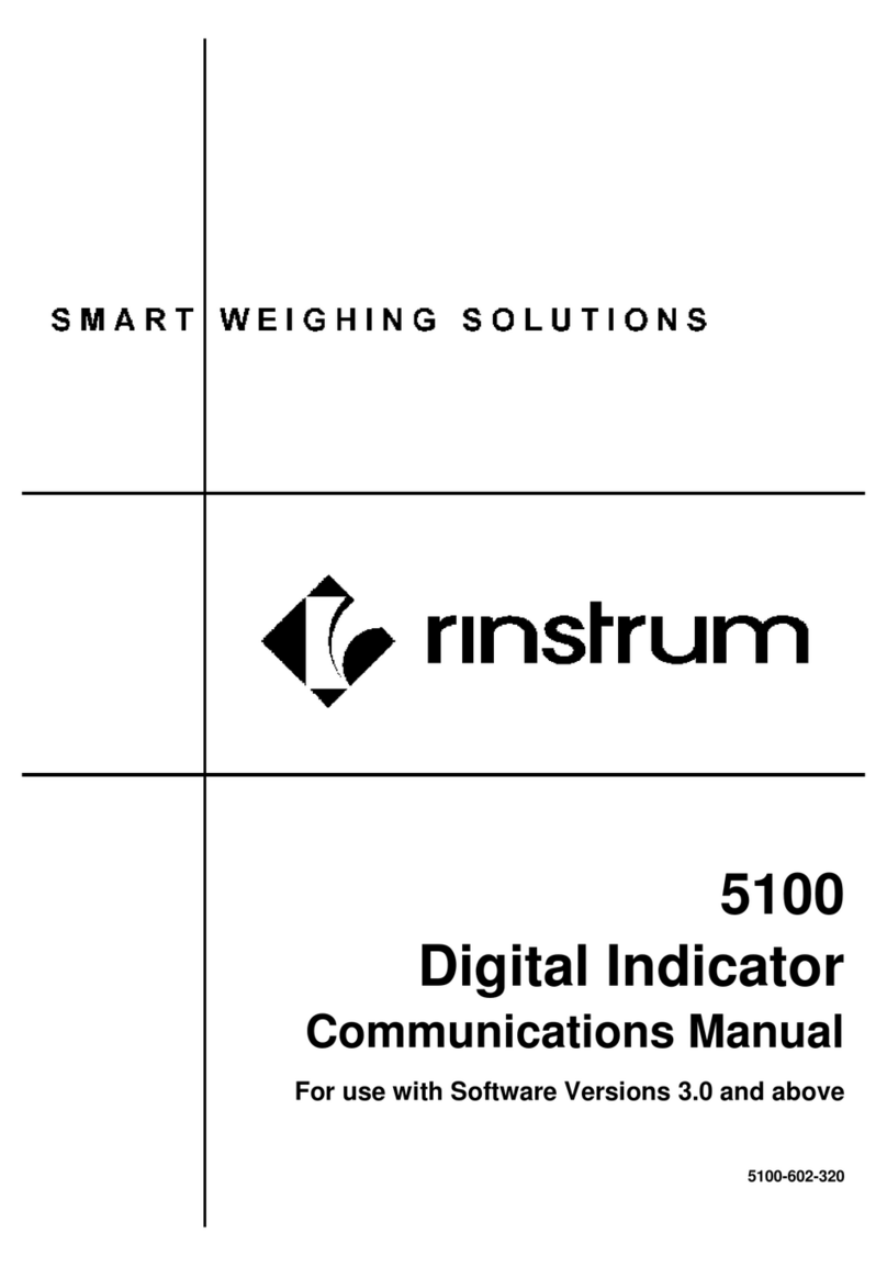 Rinstrum 5100 Communications manual