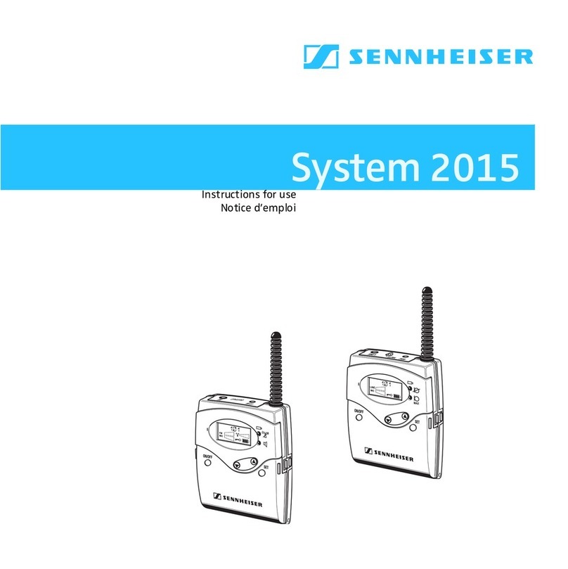 Sennheiser L 2015 Instructions for use