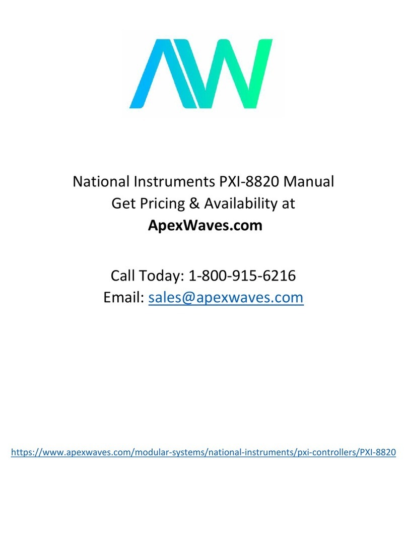 National Instruments PXI-8820 User manual