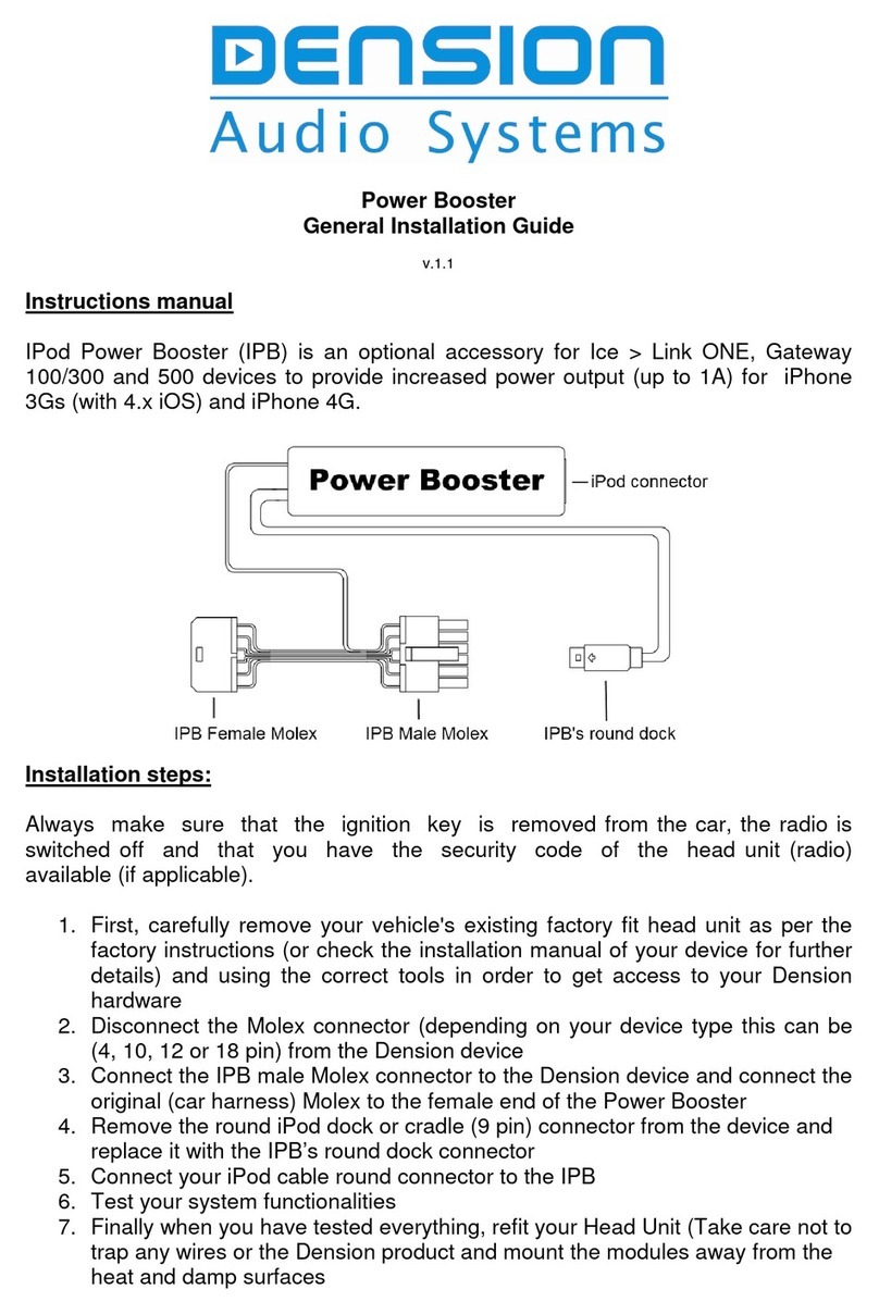 Dension Power Booster General installation guide