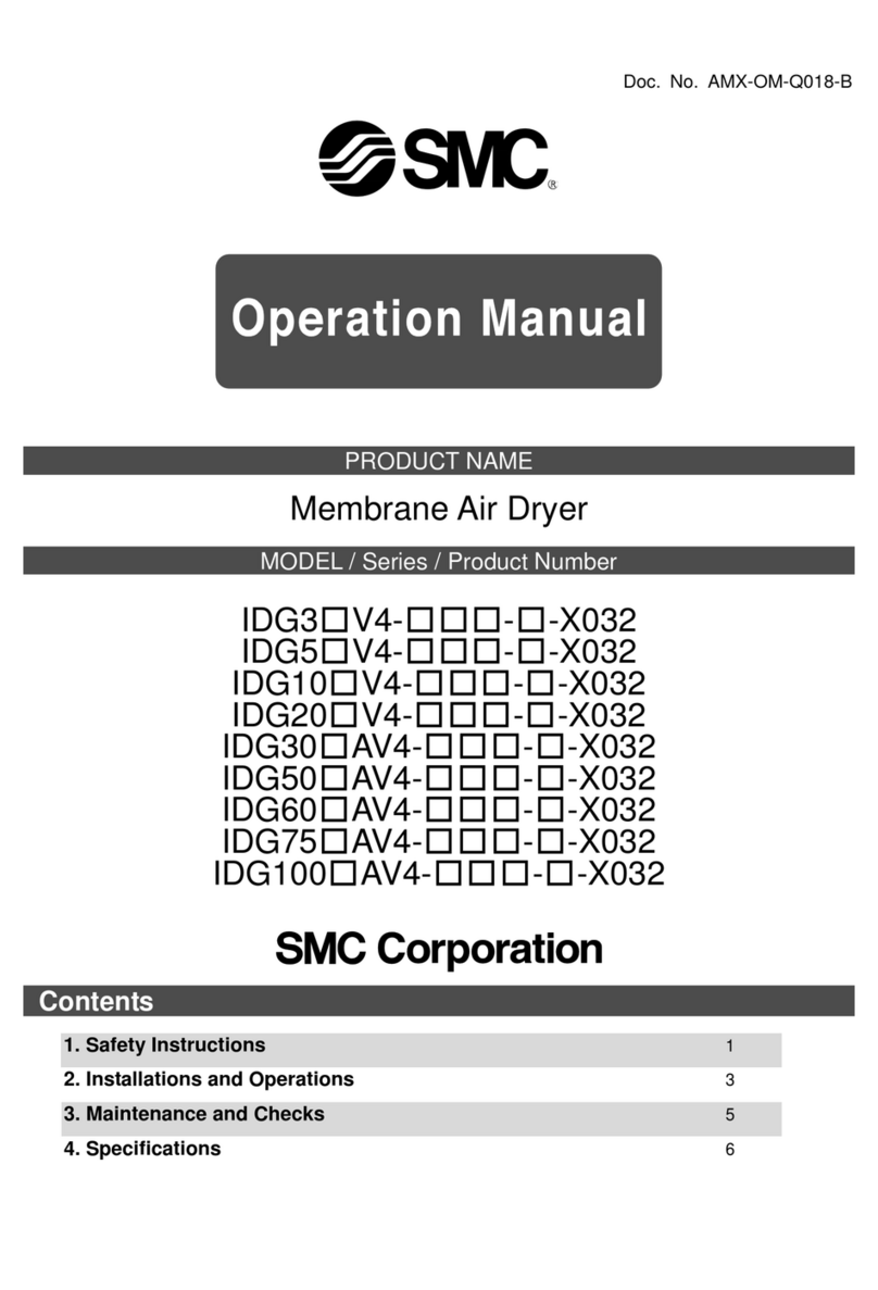 SMC Corporation IDG5*V4-***-*-X032 Series Operation manual