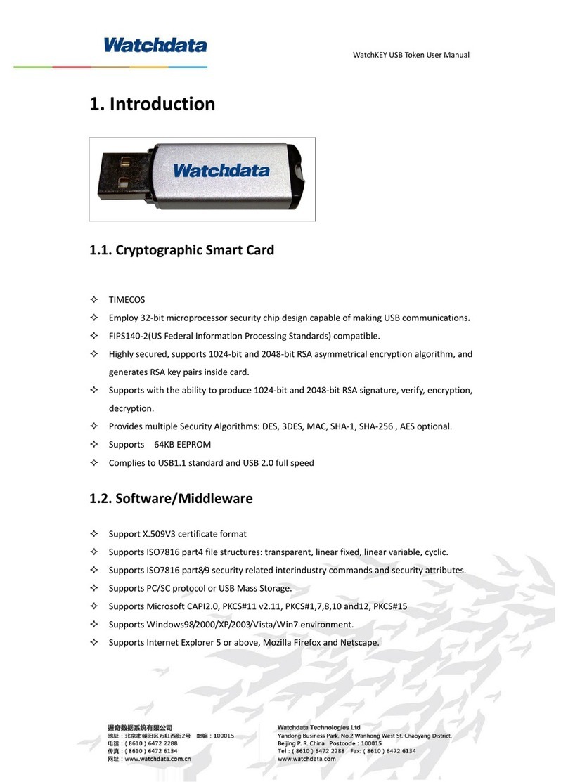 Watchdata WatchKEY user manual