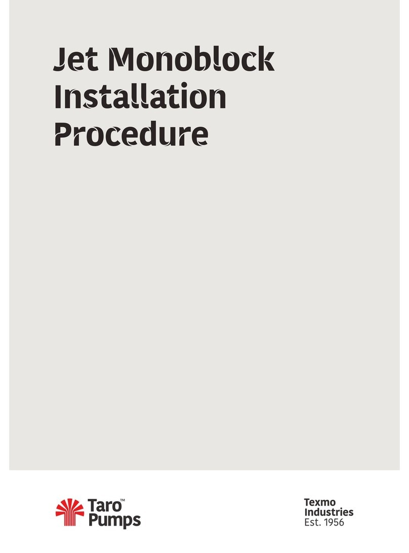 Texmo Industries Taro Jet Monoblock INSTALLATION PROCEDURE