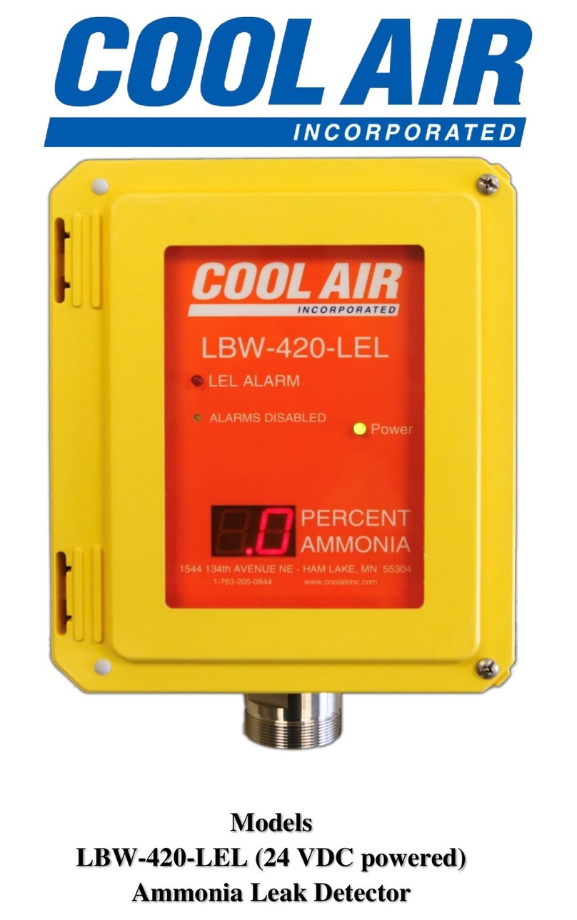 Cool Air LBW-420-LEL User manual