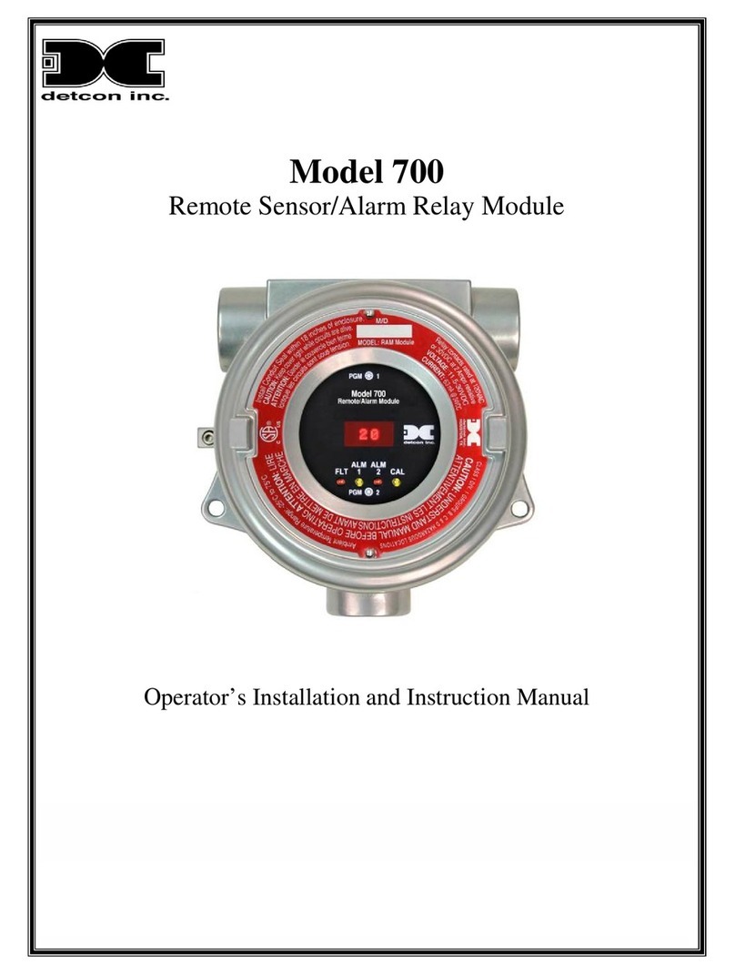 Detcon 700 instruction manual