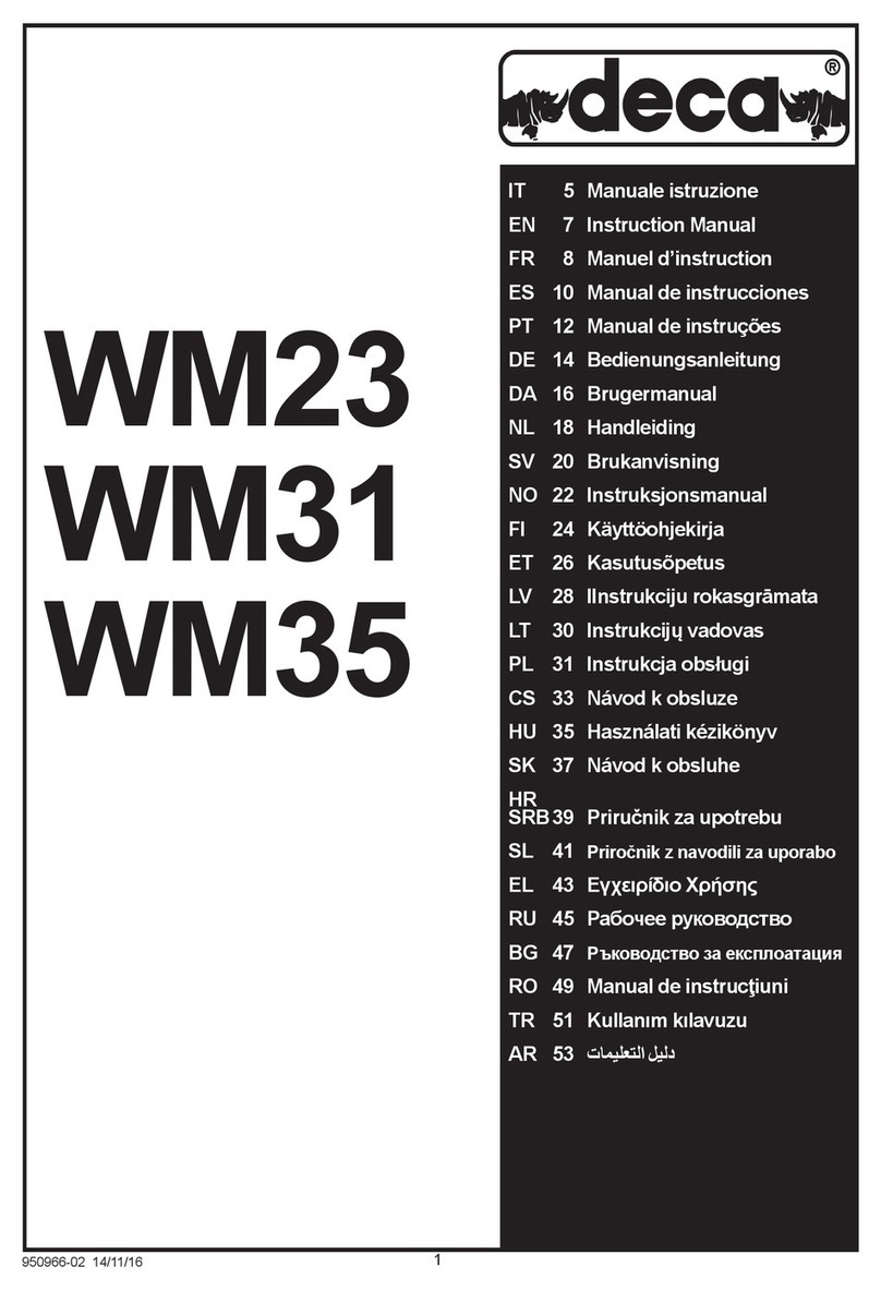 Deca WM23 User manual