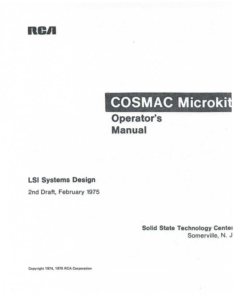 RCA COSMAC Operator's manual