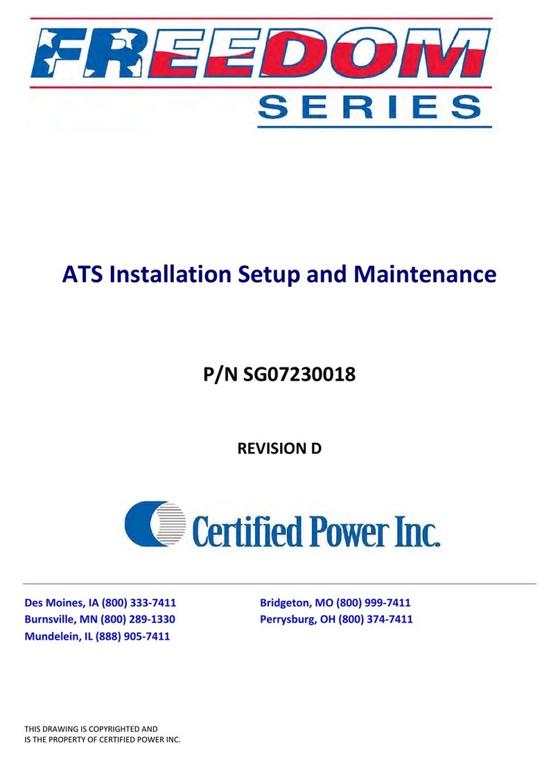 Certified Power Freedom ATS Installation Setup and Maintenance