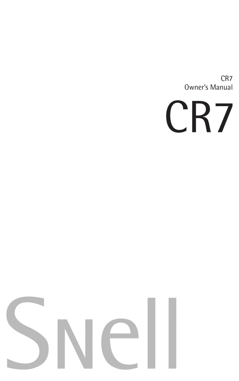 Snell CR7 User manual