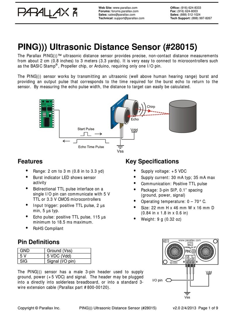 Parallax PING))) 28015 User manual