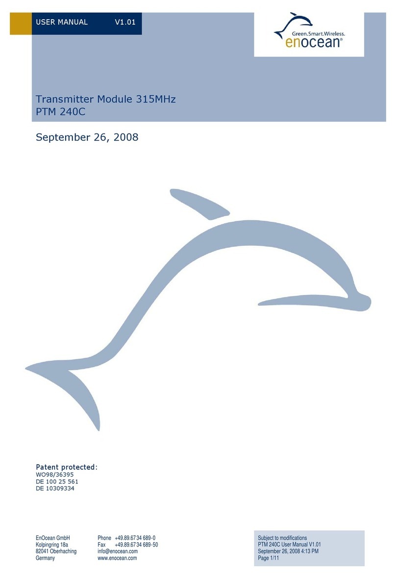 EnOcean PTM 240C user manual