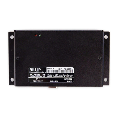 JK Audio RIU-IP User manual