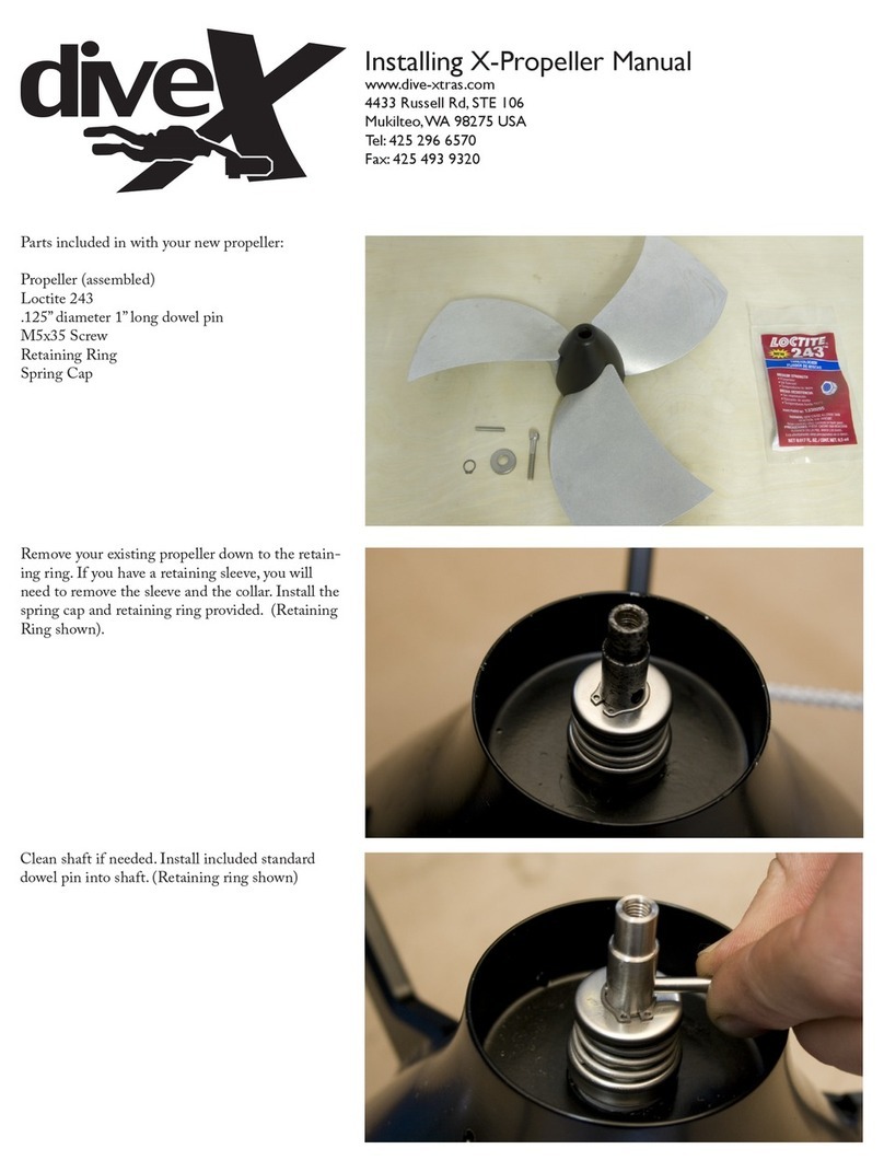 DIVEX X-Propeller Installing manual