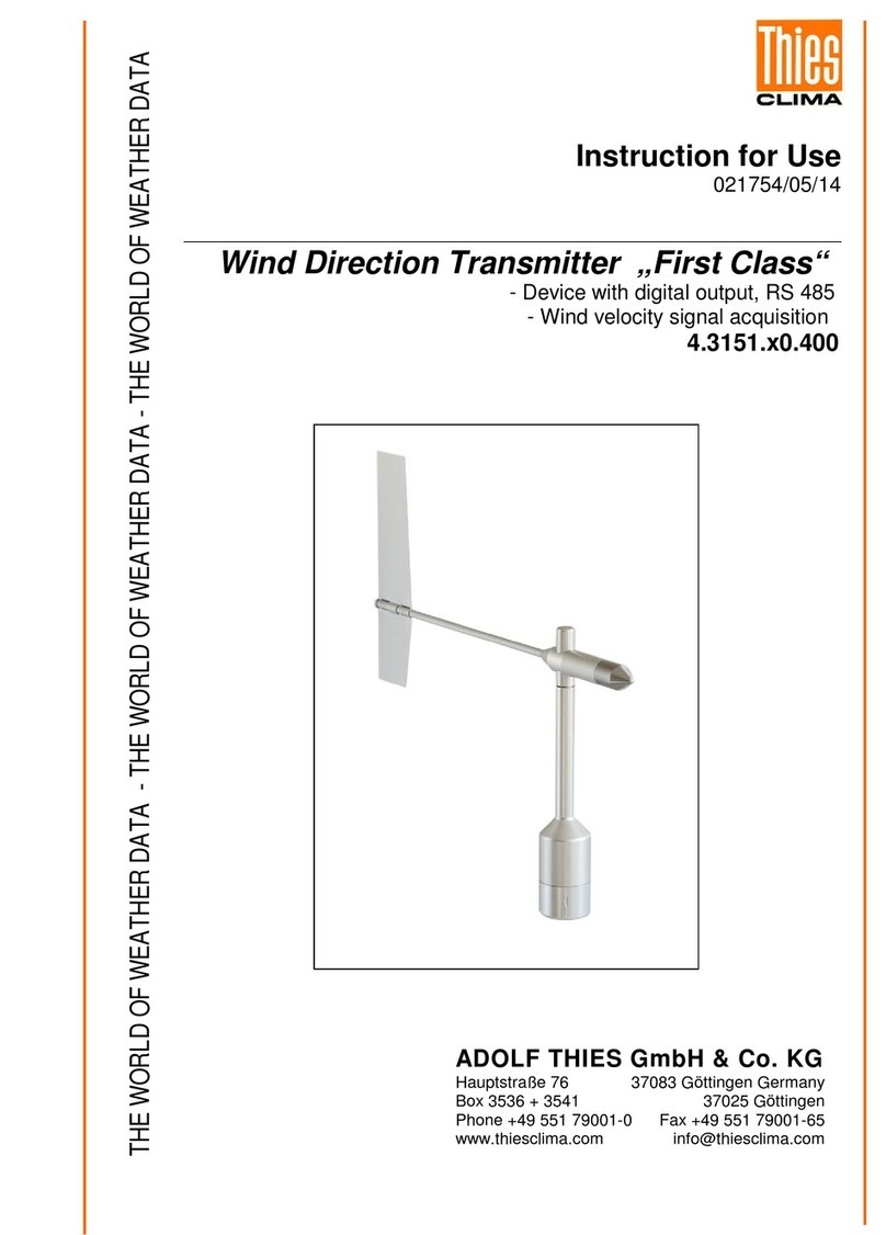 Thies CLIMA 4.3151.x0.400 Series User manual