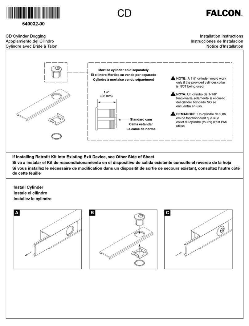Allegion Falcon CD installation instructions