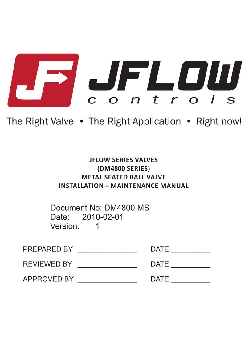 Jflow controls DM4800 SERIES Installation and maintenance manual