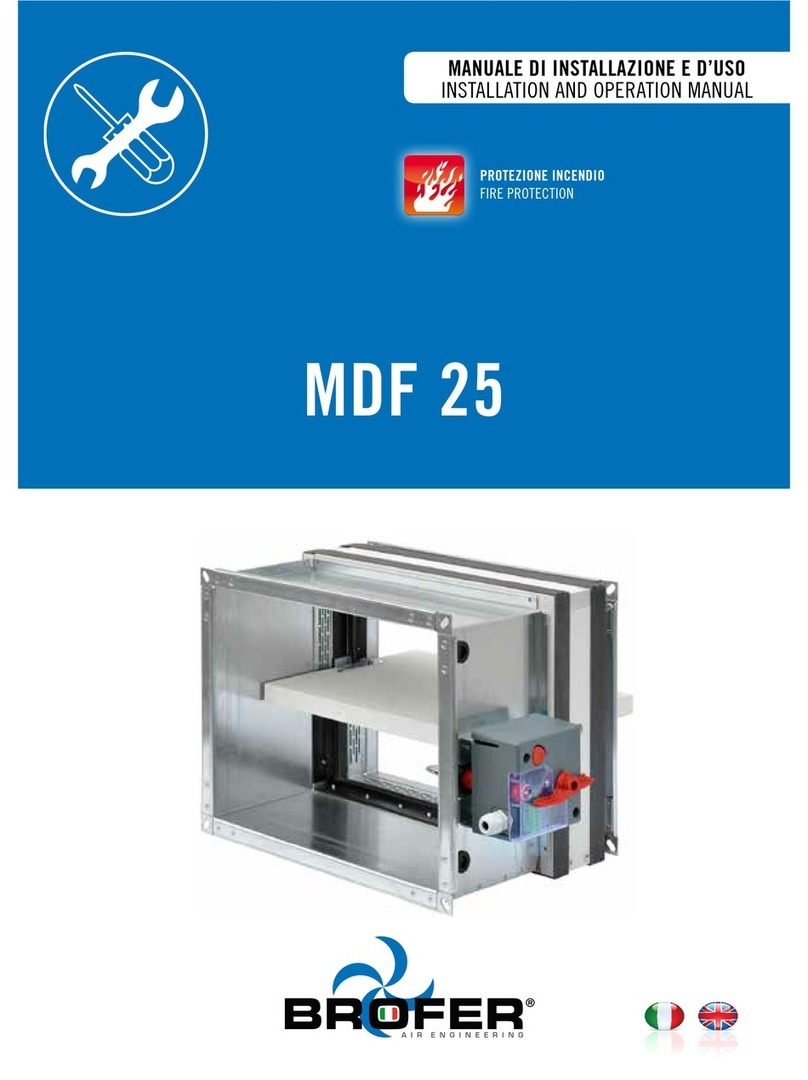 Brofer MDF 25 User's installation and operation manual Brofer MDF 25 User's installation and operation manual