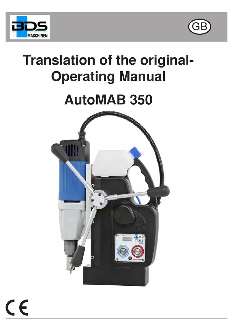 BDS Maschinen AutoMAB 350 operating manual