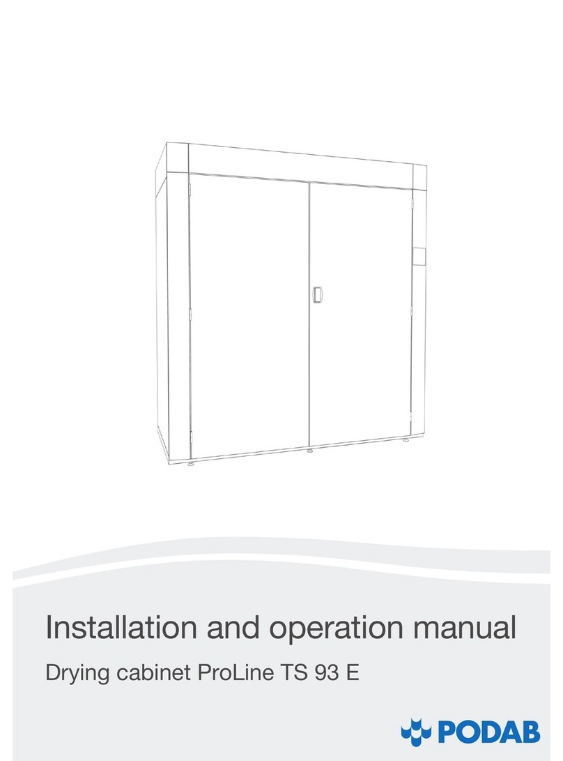 Podab ProLine TS 93 E Installation and operation manual