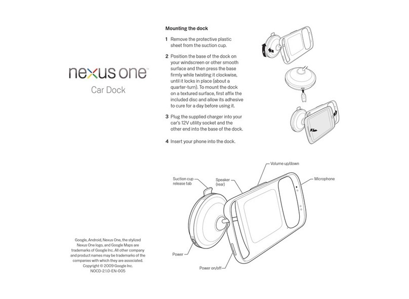 Google Nexus One Car Dock manual