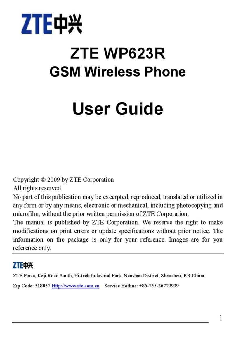 Zte WP623R user guide