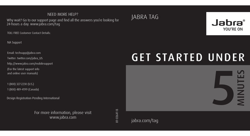 Jabra TAG User manual