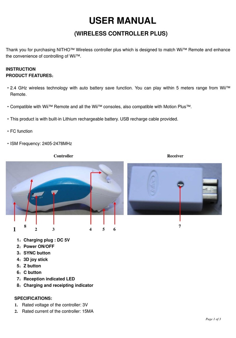 Nitho Wireless Controller Plus User manual