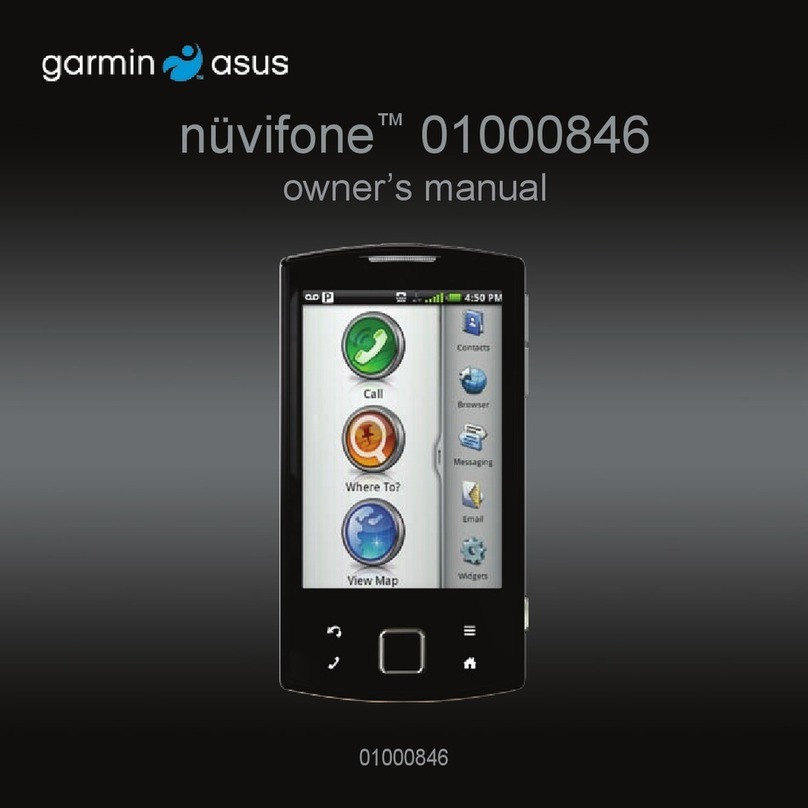 Garmin nuvifone 01000846 User manual