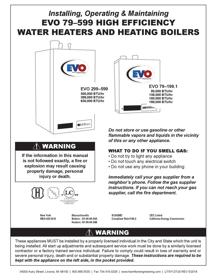 Evo HW 79 Installing, operating & maintaining