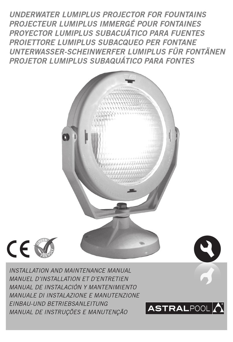 Astral Pool LumiPlus 2.0 Installation and maintenance manual Astral Pool LumiPlus 2.0 Installation and maintenance manual