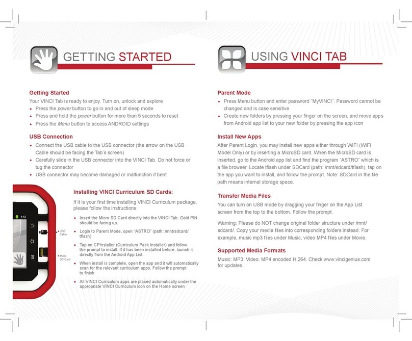 VINCI Tab II Getting started