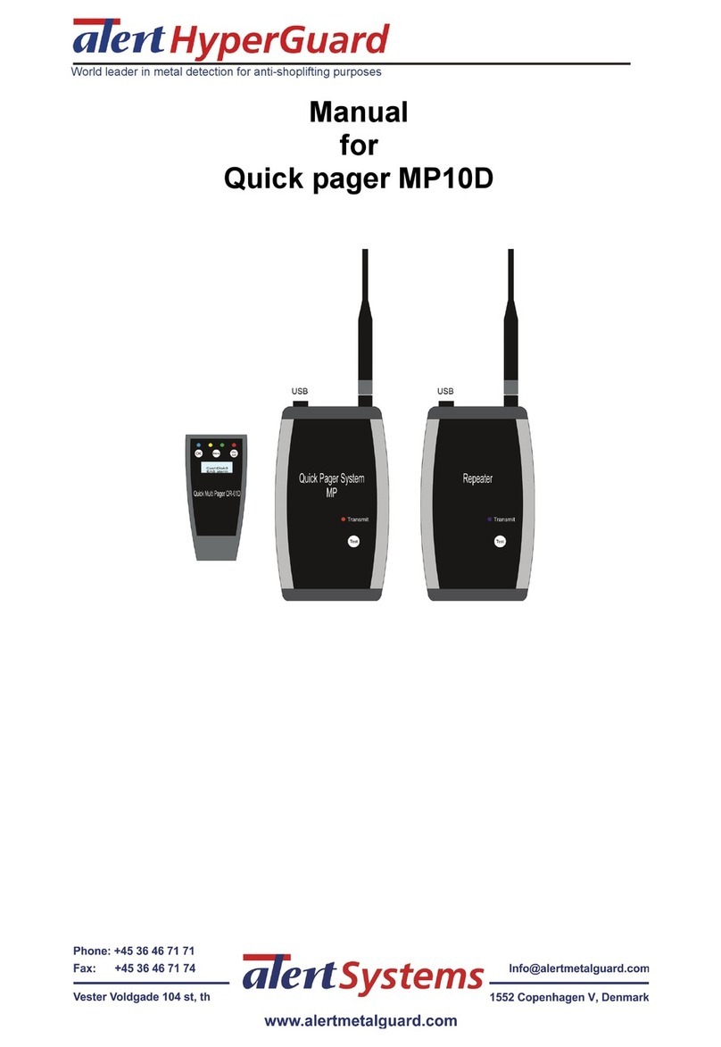 Alert Systems HyperGuard MP10D manual