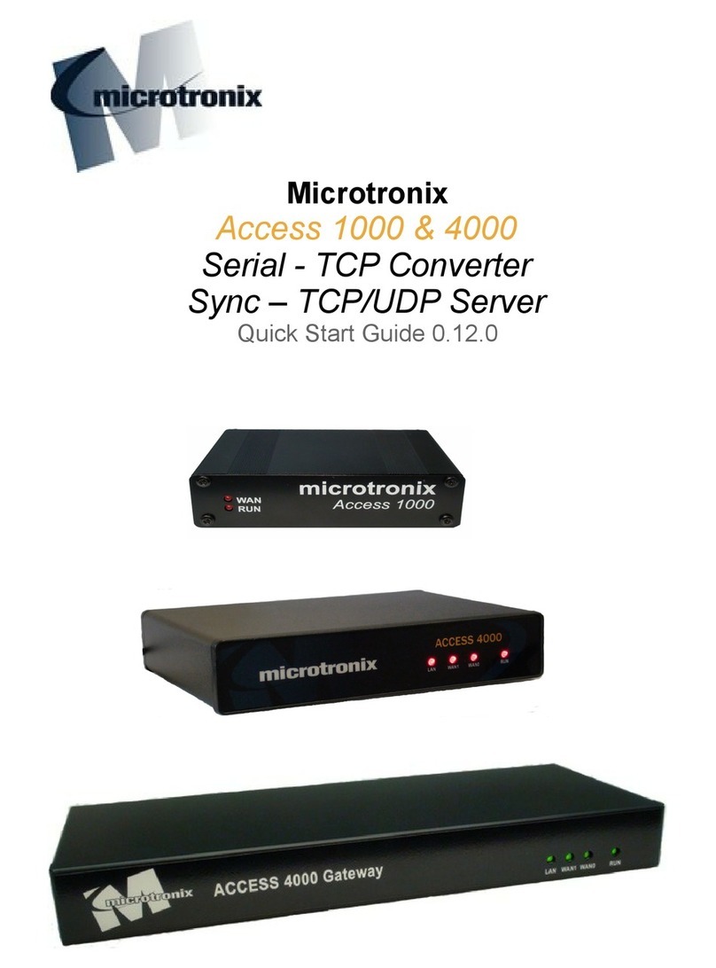 Microtronics Access 1000 User manual