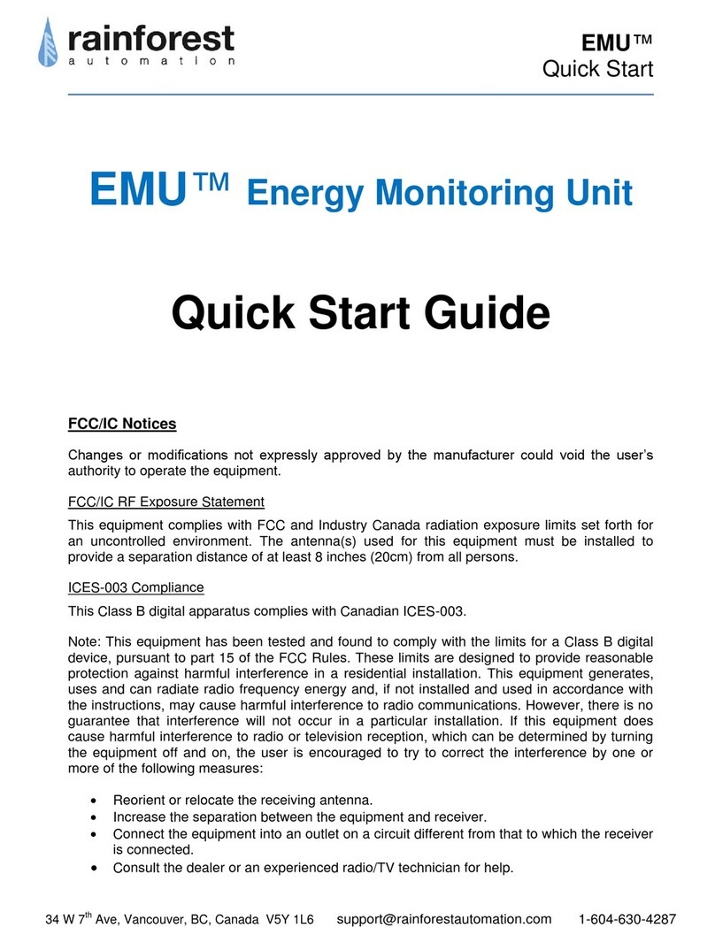 rainforest EMU quick start guide