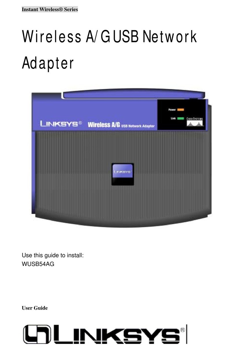 Linksys WUSB54AG user guide