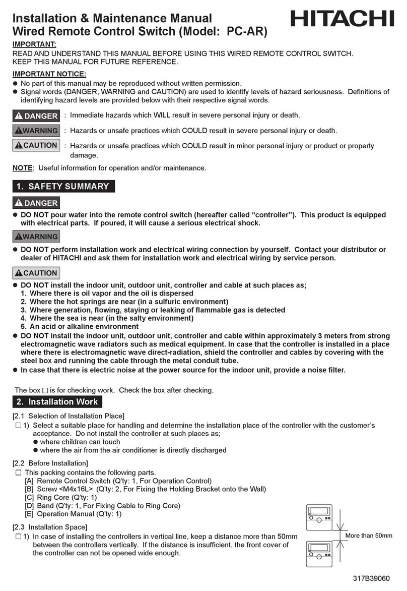 Hitachi PC-AR Instruction Manual