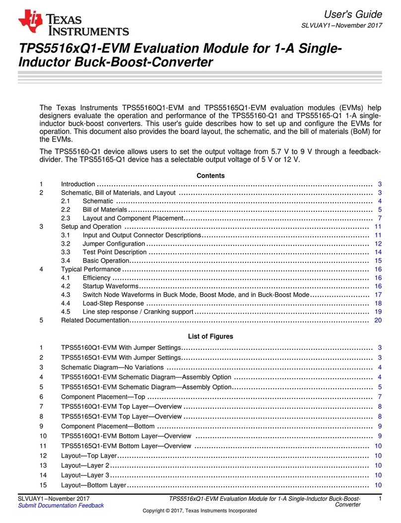 Texas Instruments TPS55165Q1-EVM User manual Texas Instruments TPS55165Q1-EVM User manual