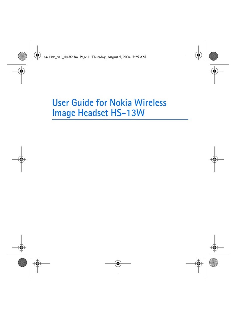 Nokia hs-13w - Wireless Image Headset user guide