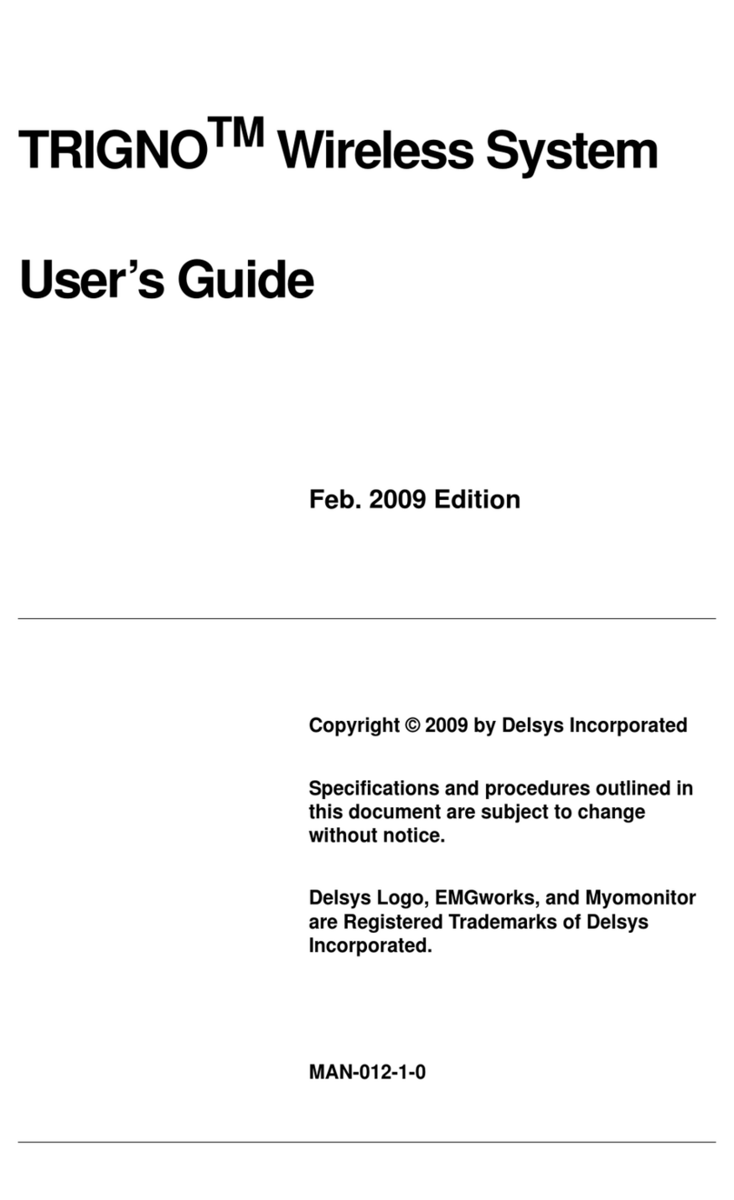 Delsys TRIGNO User manual