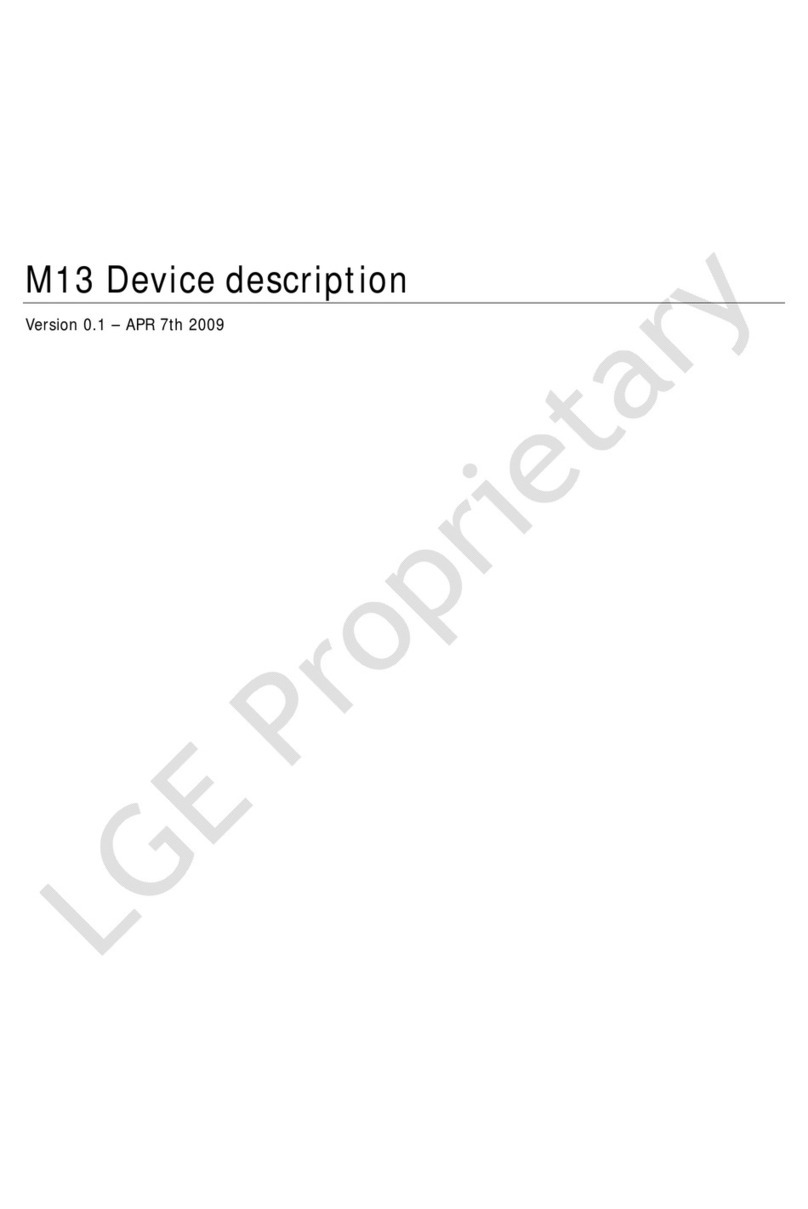 LG M13 Operating and installation instructions