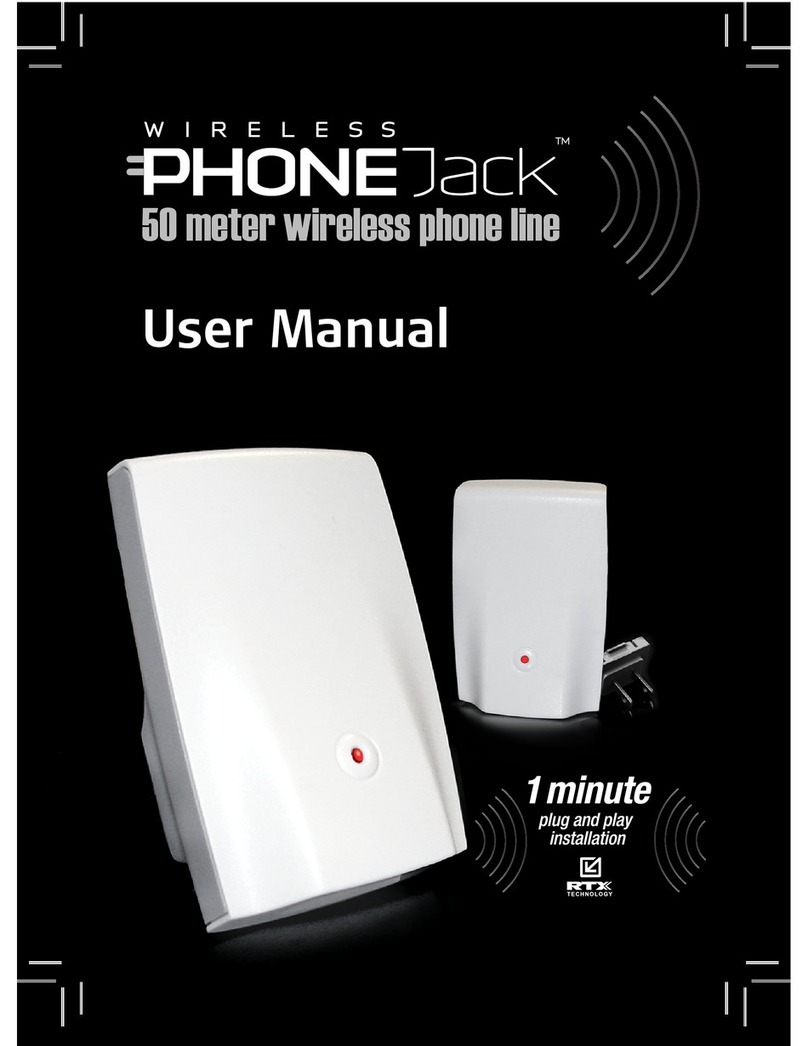 RTX Wireless PHONE Jack user manual
