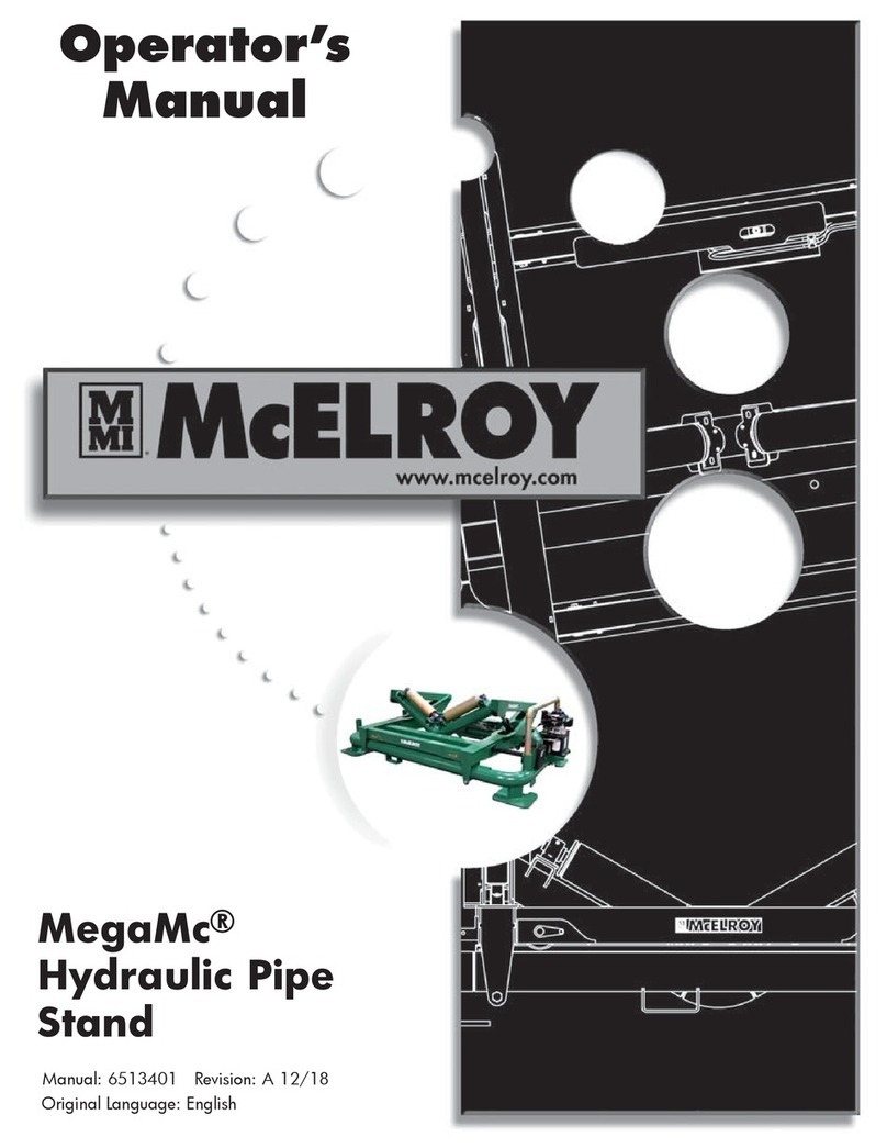 McElroy MegaMc Operator's manual