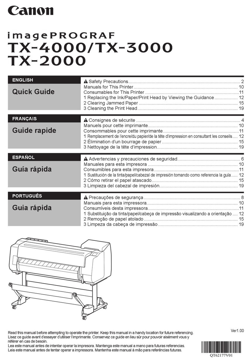 Canon imagePROGRAF TX-4000 User manual