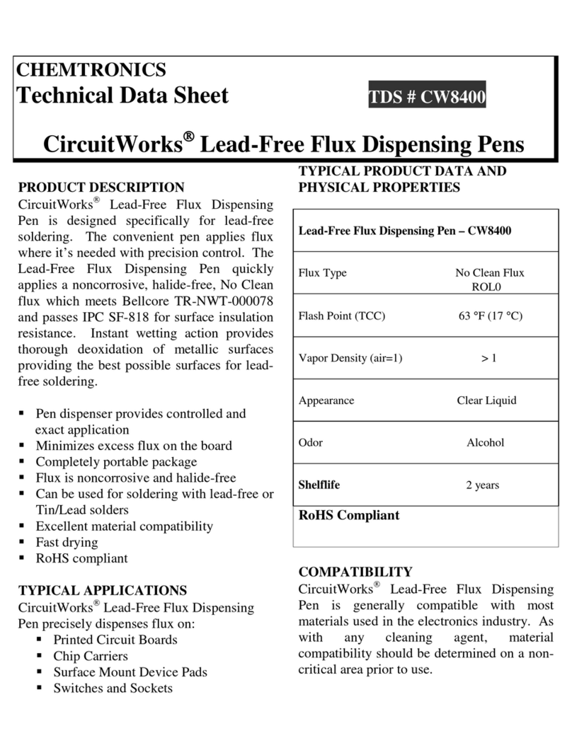 Chemtronics CircuitWorks  CW8400 Technical data sheet