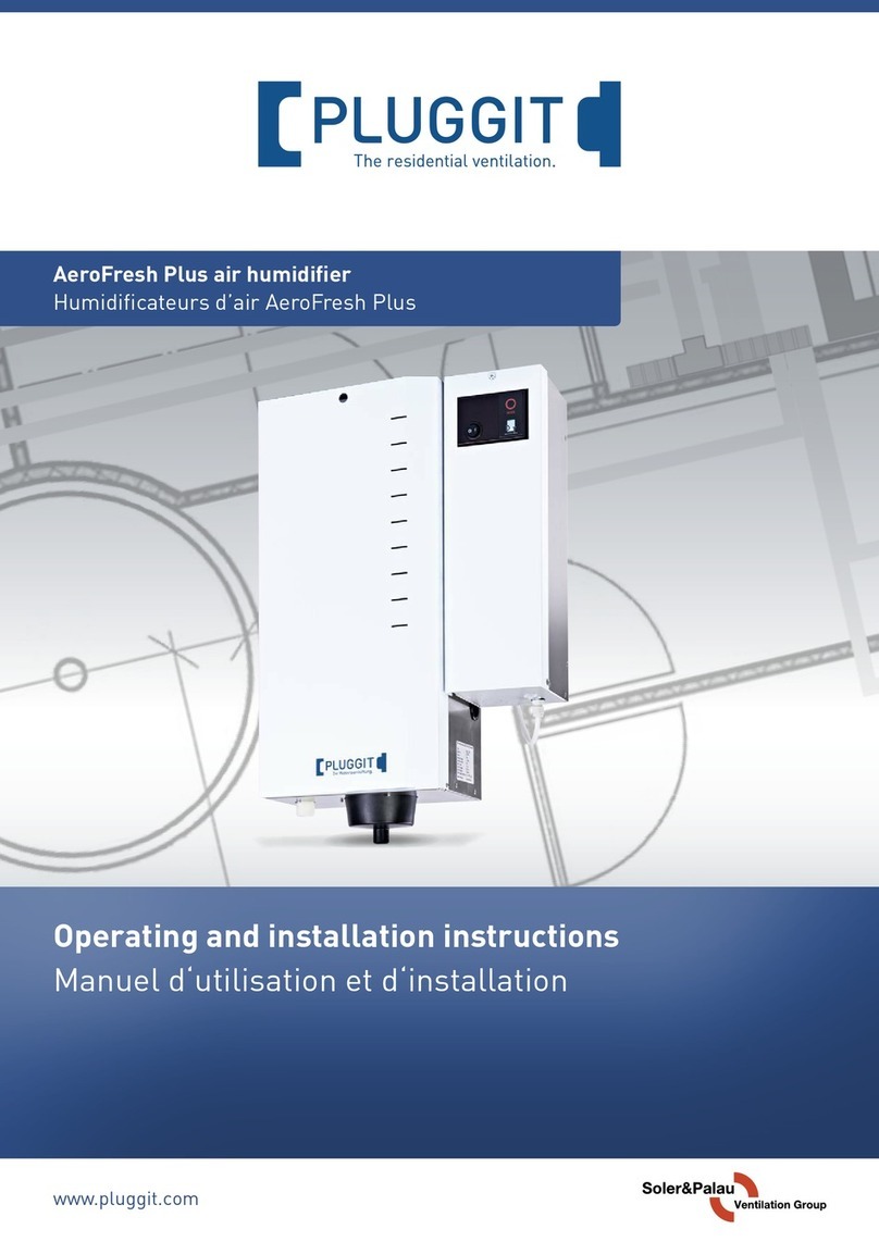 Pluggit AeroFresh Plus Operating and installation instructions