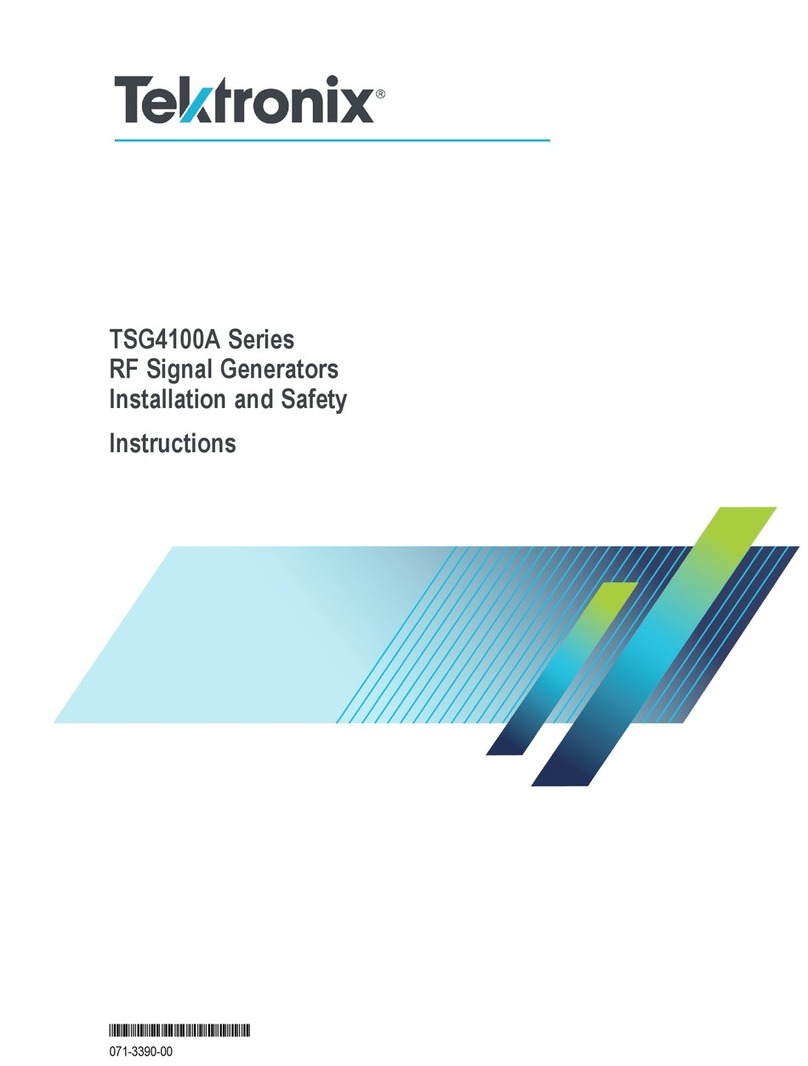 Tektronix TSG4100A Series Manual