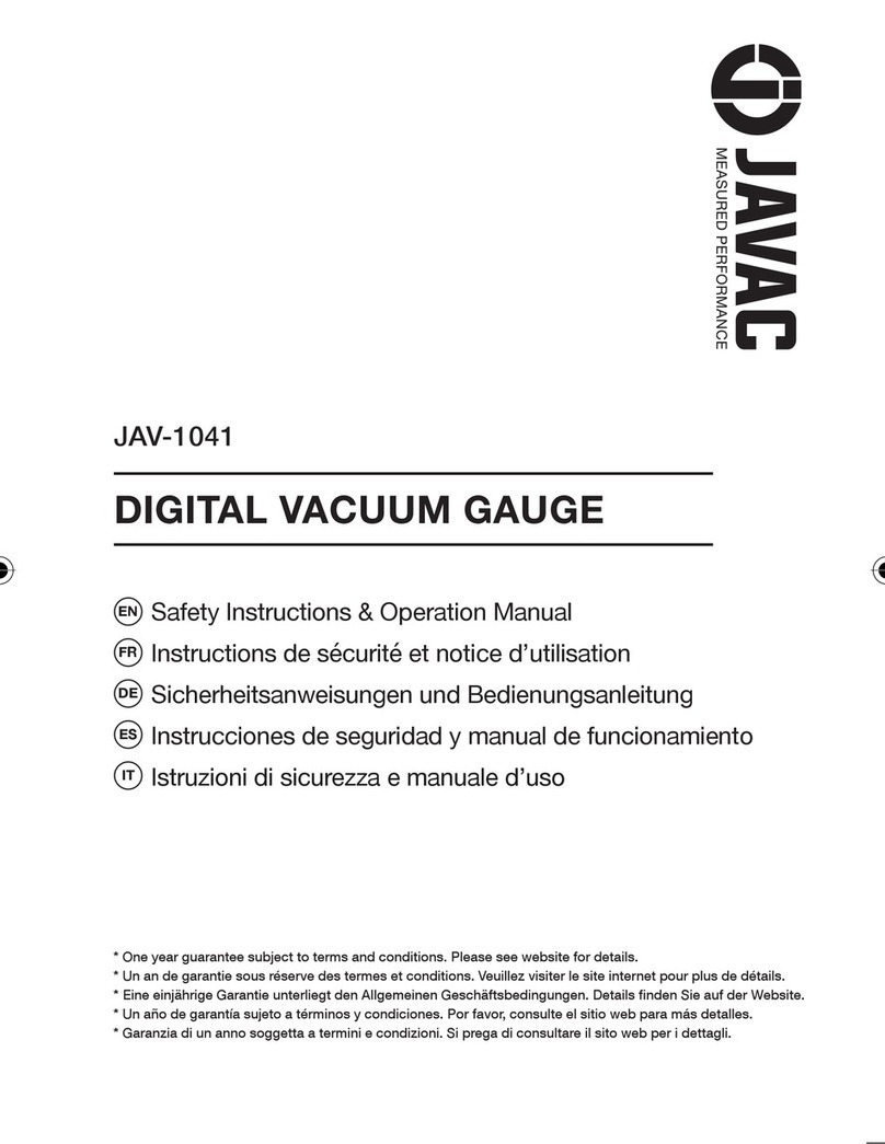 JAVAC JAV-1041 Safety instructions & operation manual