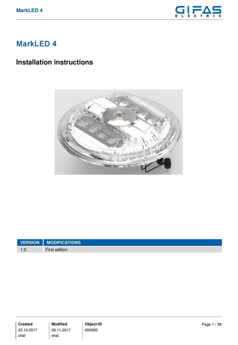 Gifas-electric MarkLED 4 installation instructions