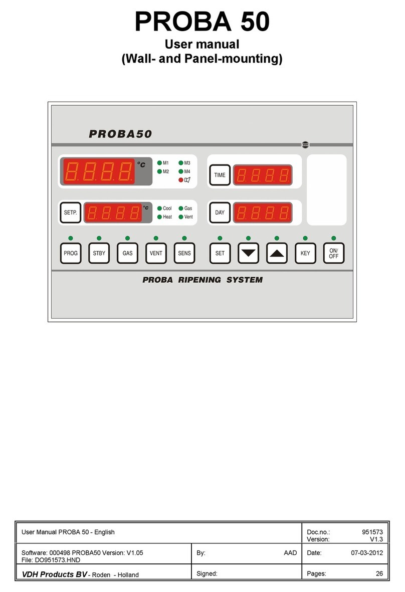 VDH PROBA 50 user manual